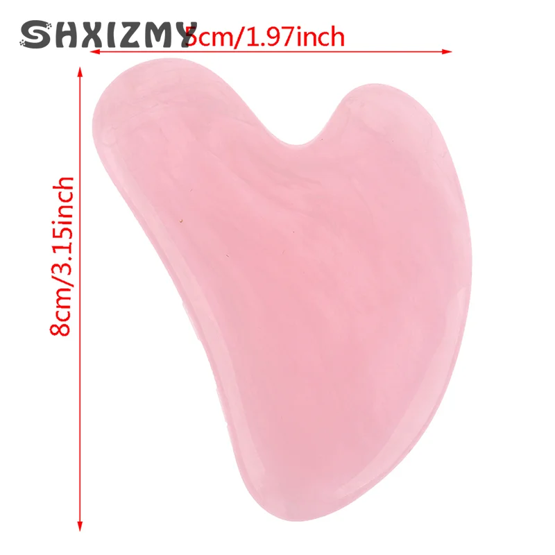 1pcs Resin Guasha Scraping Massage Scraper Face Massager Acupuncture Gua Sha Board