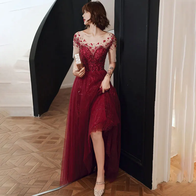 Young Women Celebrity Party Dress Ladies School Graduation Ceremony Pageant Dresses Female Adult Vintage Evening Long Maxi Gown