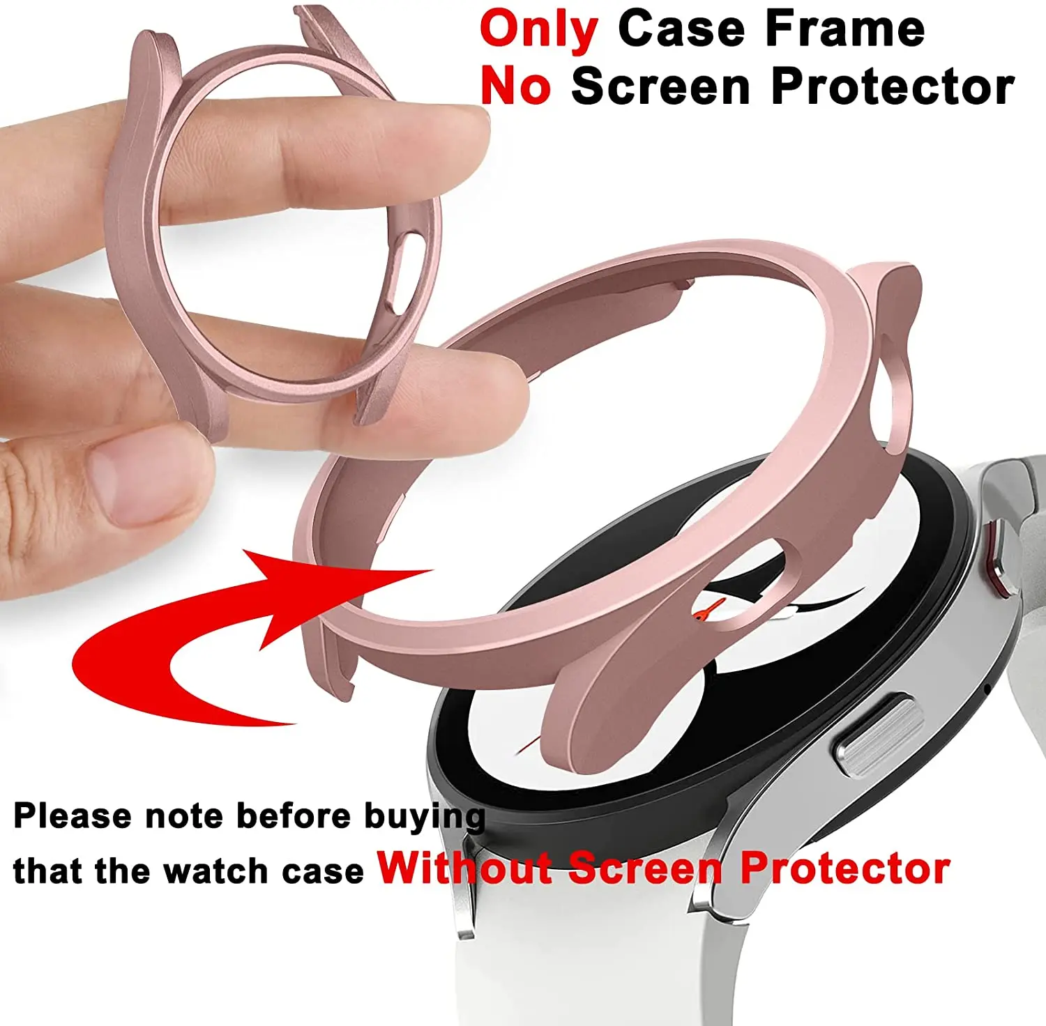 PC Case for Samsung Galaxy watch 4 Case 40mm 44mm accessories all-around Bumper Protector Galaxy watch 4 classic 46mm 42mm Cover