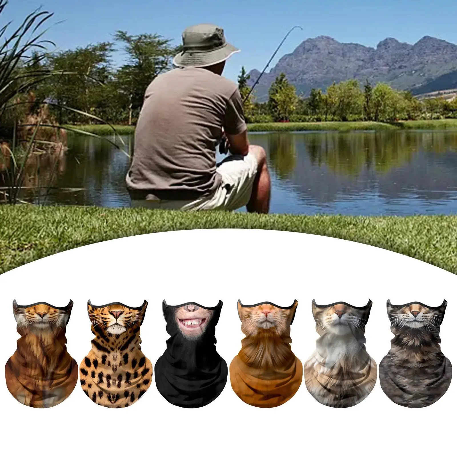 Face Mask Covering Ice Cooling Neck Gaiter Bandana Balaclava Neck Wrap Cover