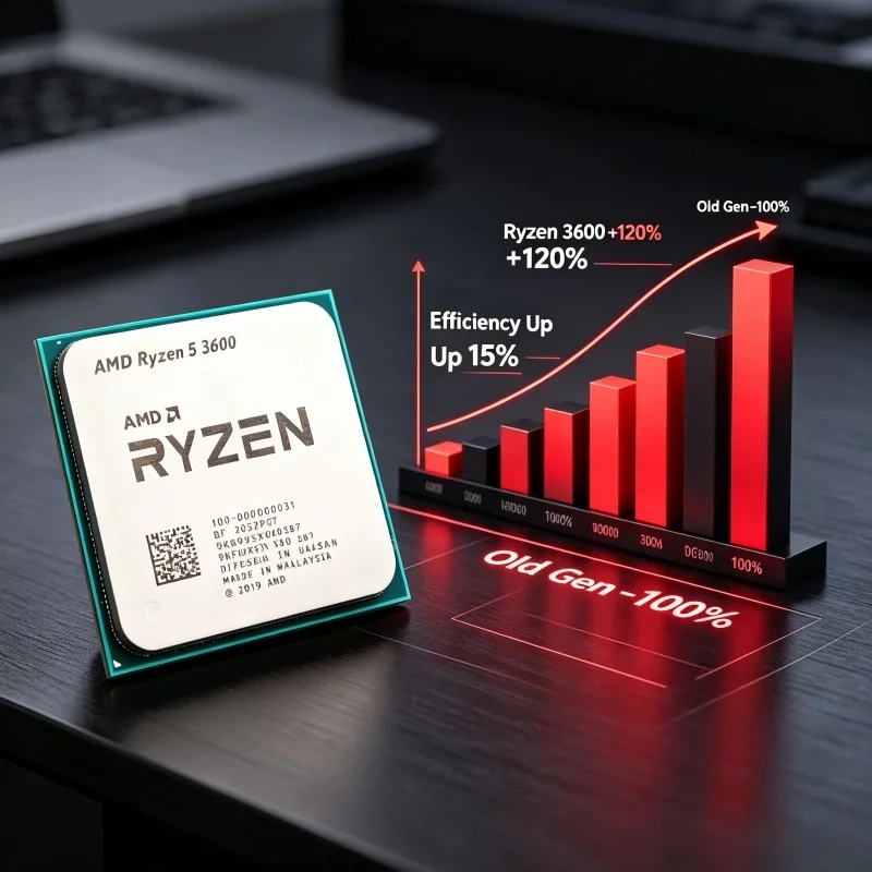 AM4 Platform Replacement Processor AMD R5 3600 Zen2 7nm 65W Low Power Tray Chip For Old PC Motherboard Upgrade