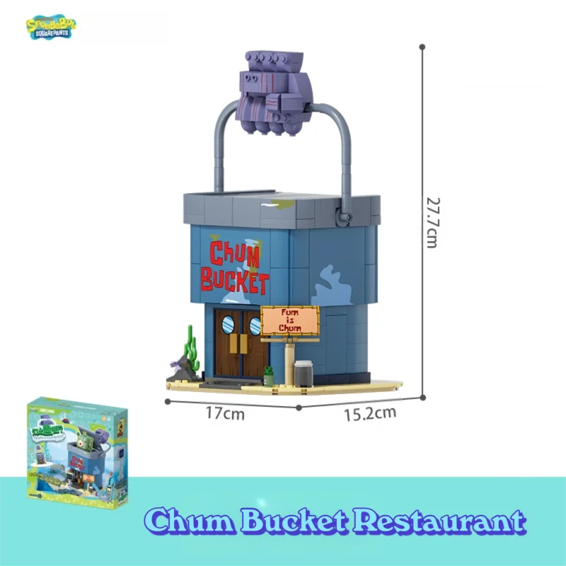 SpongeBob SquarePants Bouwstenen Bikinibroekje Rijschool De Chum Emmer Model Bakstenen Kindercollectie Speelgoed Vakantiecadeau