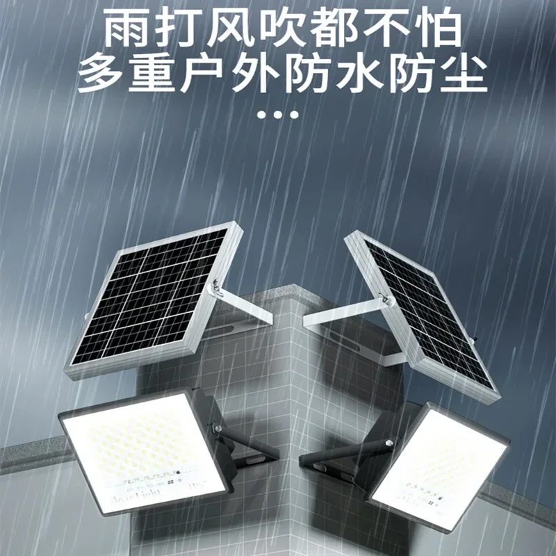 100/200/300W Solar Lamp Outdoor Waterproof Spotlight Led Light Outdoor Lamp with Remote Control Solar Street Lamp Light Control