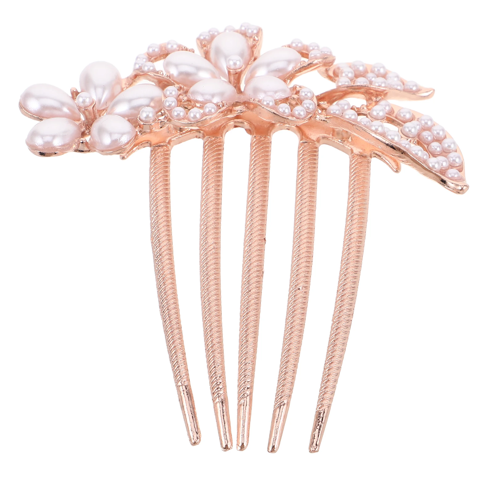 

Elegant Pearl Hair Comb Accessories Wedding Decorative Side Combs Bridal Headpieces Bridesmaid Metal Bride Hair Jewelry