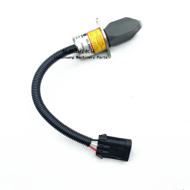 

For Bobcat SH 751 753 Stall Solenoid Valve Cummins Engine Flame Extinguisher Switch 6681513 Oil Cut Off Valve Loader