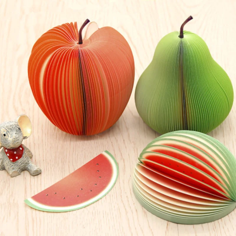 5 Pcs Fruit Shaped Scrapbooking Note Pad Memo Stationary Notes Cute Scratchpad Office Decor Paper Sheets