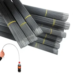 2.2mm-4.1mm 5 Pieces 80cm Fishing Rod Tip Spare Sections Taiwan Fishing Rod Full Size Solid Hollow Carbon Rod Accessories Sturdy