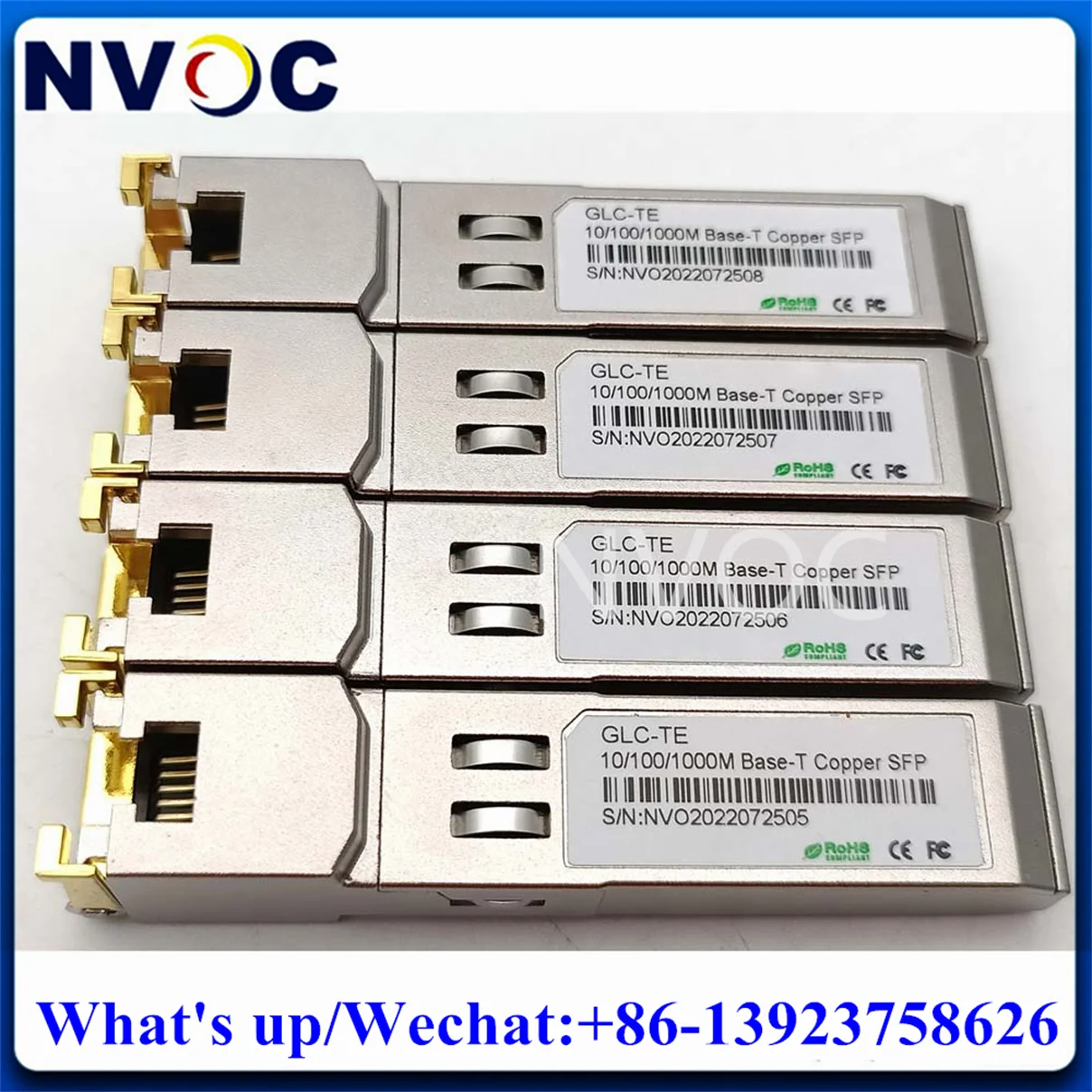 10Pcs 1.25G GLC-T SFP RJ45,1000Base-T Gigabit Module,Copper SFP-T Mini GBIC Transceiver Compatible with Cisco/Mikrotik