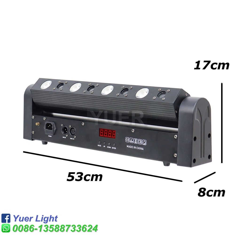 Stage Effect Red Laser Bar Beam, Moving Head Projector, Wash Spot, DMX, 4x5W LED, RGBW, 4 Eyes, Iluminação para DJ, Festa de Disco, Casamento