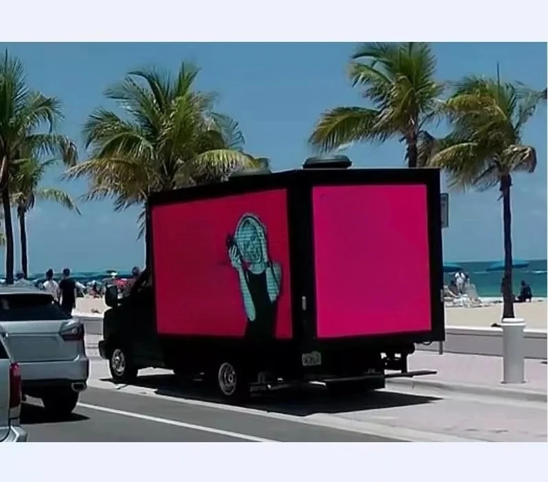 Wholesale high-quality P5 IP65 SDK LED car and truck advertising display, mobile outdoor LED screen