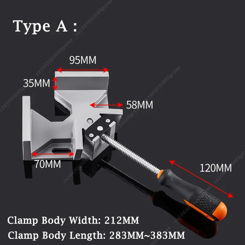 Imagem -05 - Alumínio Clamp Ângulo Direito Picture Frame Canto Clamp Soldagem Carpintaria Clamping Tool 90 ° 1pc