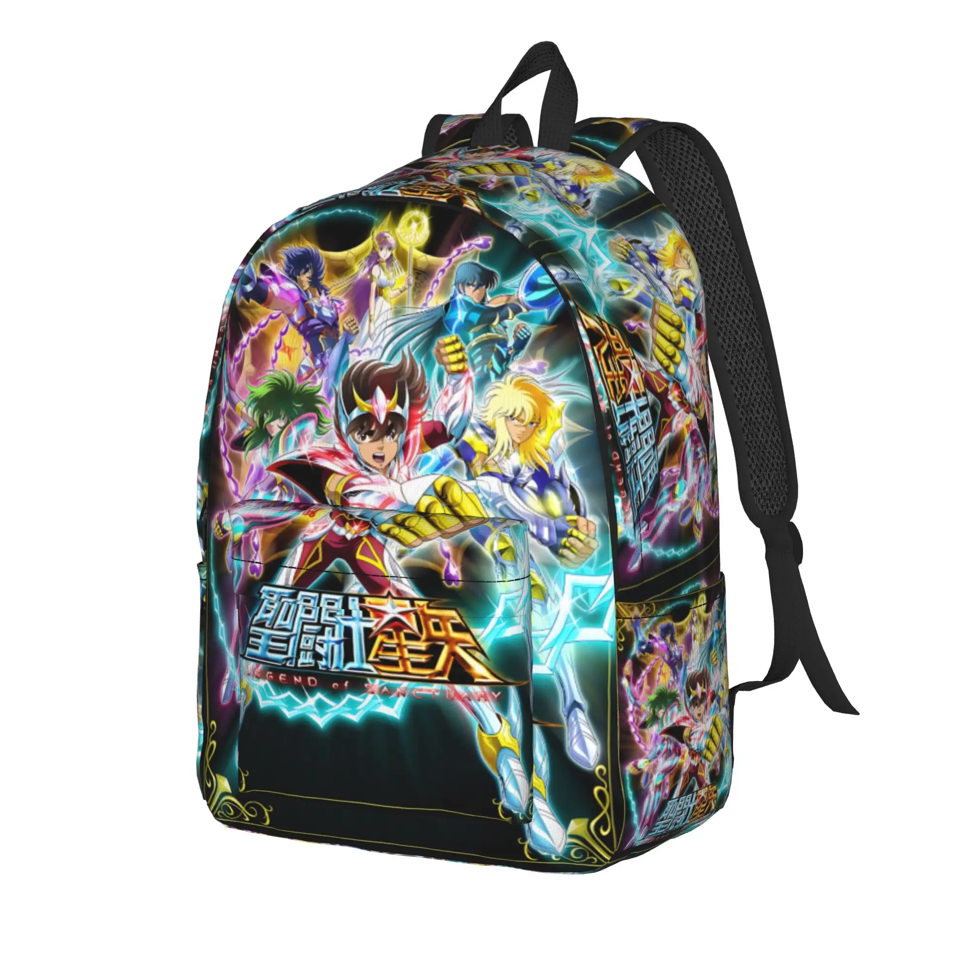 Fashion Saint Seiya Backpack  Mochilas Cool Camping Retro Washable Rucksack