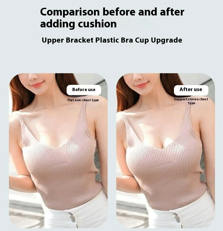 Bra Pads หญิงใส่ Gathering ขยายชุดชั้นในซิลิโคนหนาชุดว่ายน้ําหน้าอกขนาดเล็กกันน้ํากีฬาบิกินี่ Cover Pad