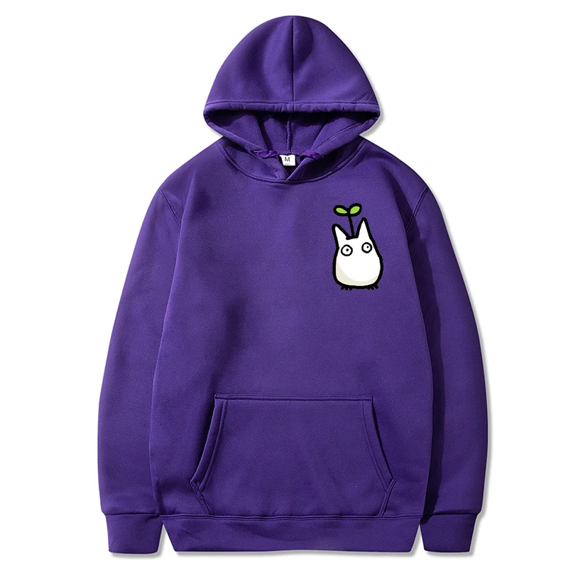 2024 Women\'s Long Sleeves Studio Ghibli Hoodie Totoro Sweatshirts Hoodies Autumn Winter Japanese Anime Printing Men