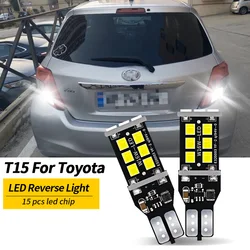 2x Canbus T15 W16W LED Car Backup Reverse Light For Toyota Corolla 2003 2005 2011 2014 2015 Camry 40 2012 Auto Lamp 6000k