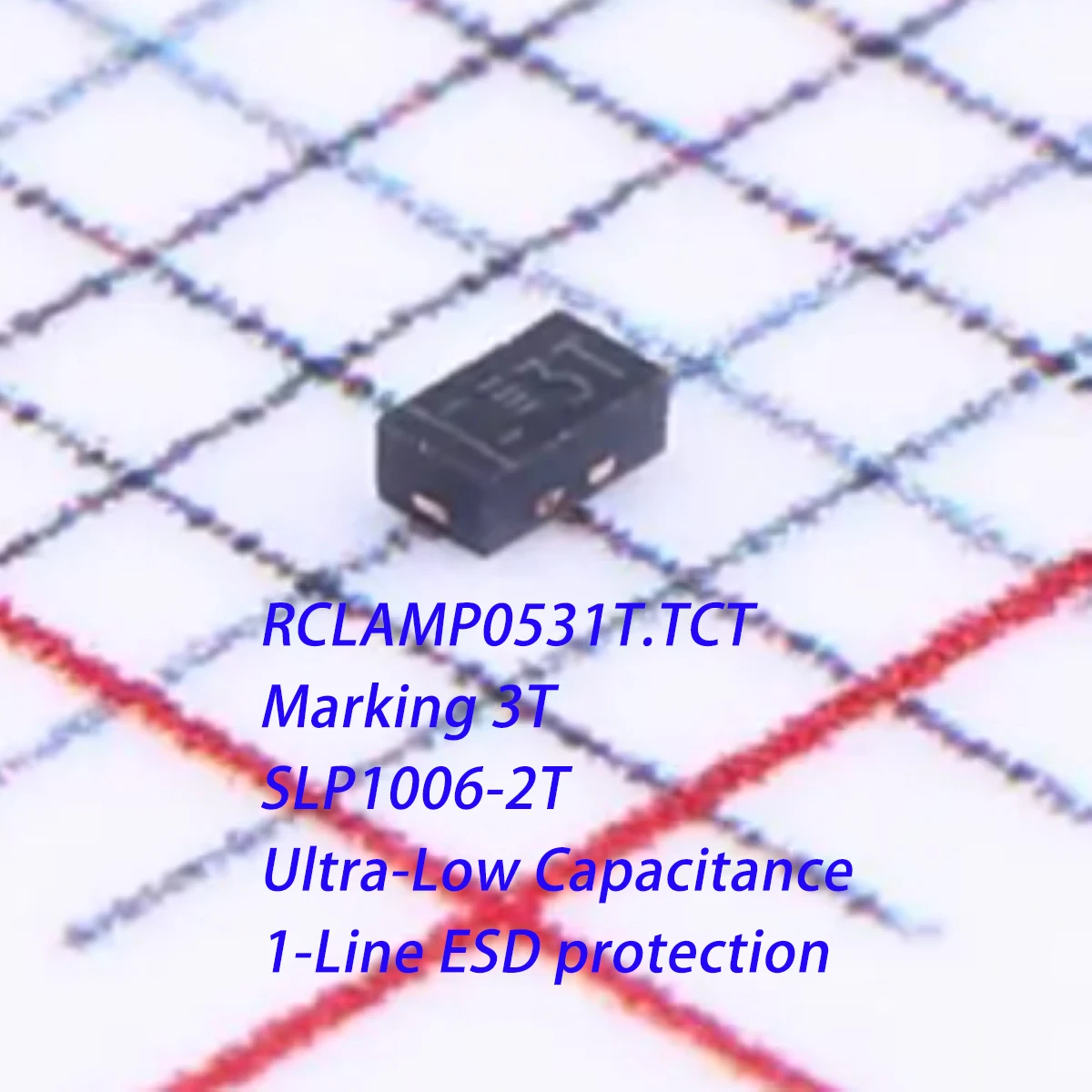 20PCS RCLAMP0531T. TCT Marking 3T SLP1006-2T Bidirectional 4A@8/20us ESD Suppressor Diode TVS Bi-Dir 5V 20Vc 2-Pin NEW Original