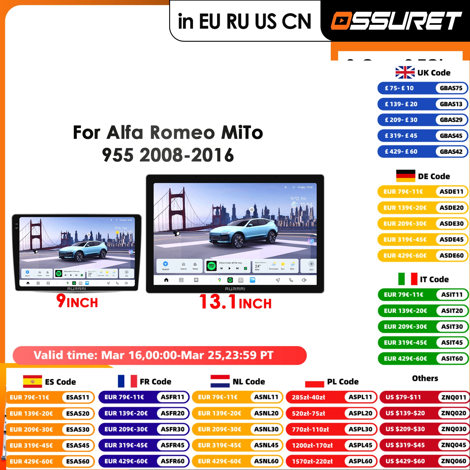 

Carplay 4GLTE Carplay Android Car Radio for Alfa Romeo MiTo 955 2008-2016 Car Infotainment Multimedia Player GPS Auto Stereo RDS