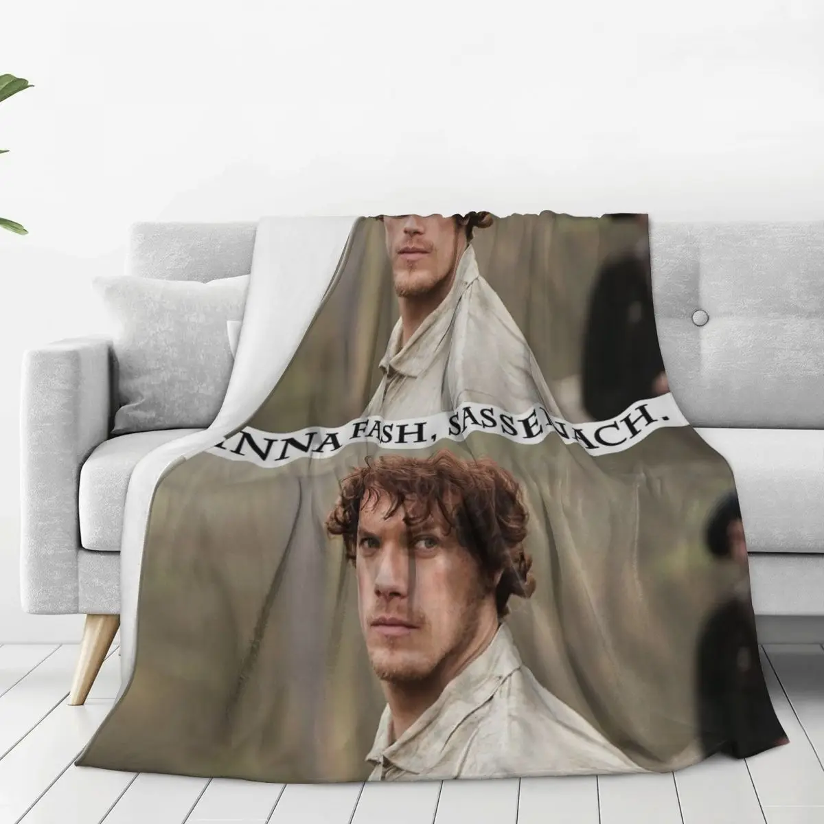 Dinna Fash, Sassenach Blanket Flannel Breathable Throw Blankets Sofa Throw Blanket For Couch Bedding Office Throws Bedspread