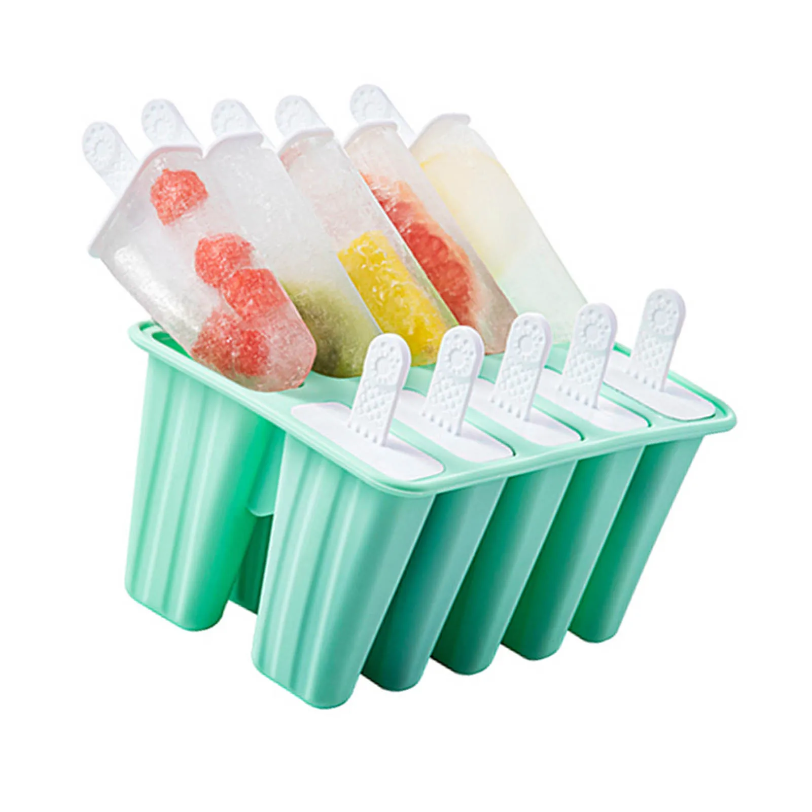 

Форма для мороженого, 10 сеток, пищевой силикон, антипригарная зеленая машина для изготовления леденцов для дома, сделай сам