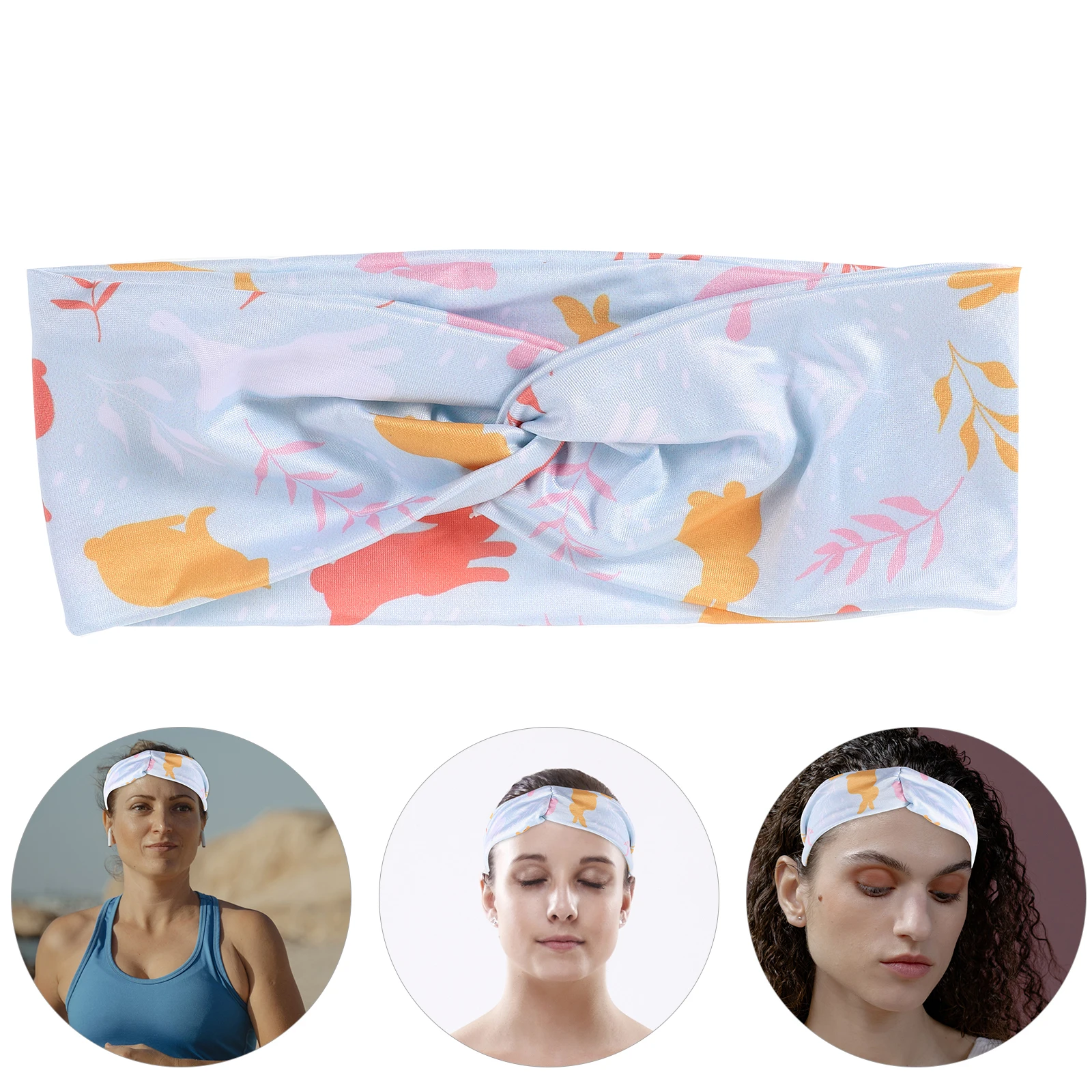 

Rabbit Print Headband Bunny Hairband Accessories Cloth Headbands for Women Fitness