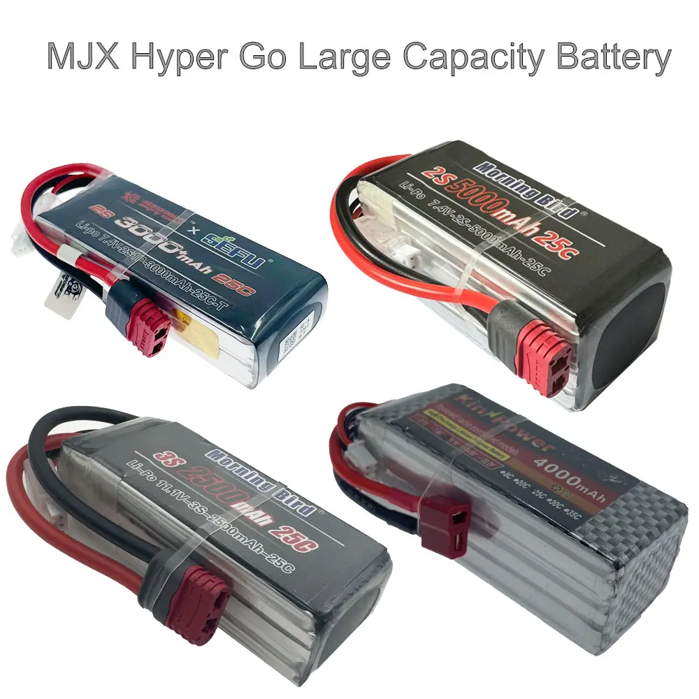 Oryginalna i ulepszona bateria Lipo 11,1 В, 3S, 4000 мАч для MJX Hyper Go RC CAR 16208 16209 16210 14301 14302 14209 14210