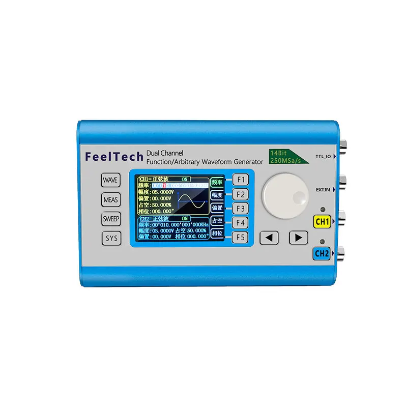 

FY6300 20/30/40/50/60MHz Signal Generator Frequency Blue Sine Frequency Signal Function Waveform Generator