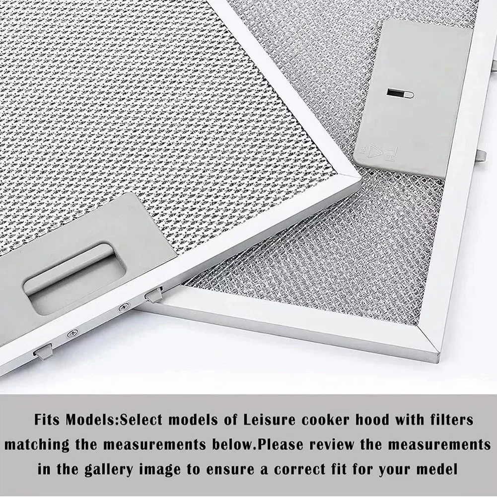 Grease Filter Metal Mesh Extractor Range Hood 230 X 260 Mm Vent Filter 1PCS 5 Layers High Performance Silver Cooker Hood Filters