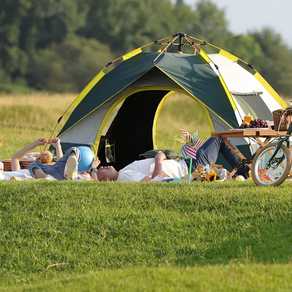 

NIEH Tent Outdoor Camping Thick Rain-Proof Camping Automatic Folding Wild Rain-Proof Portable Picnic