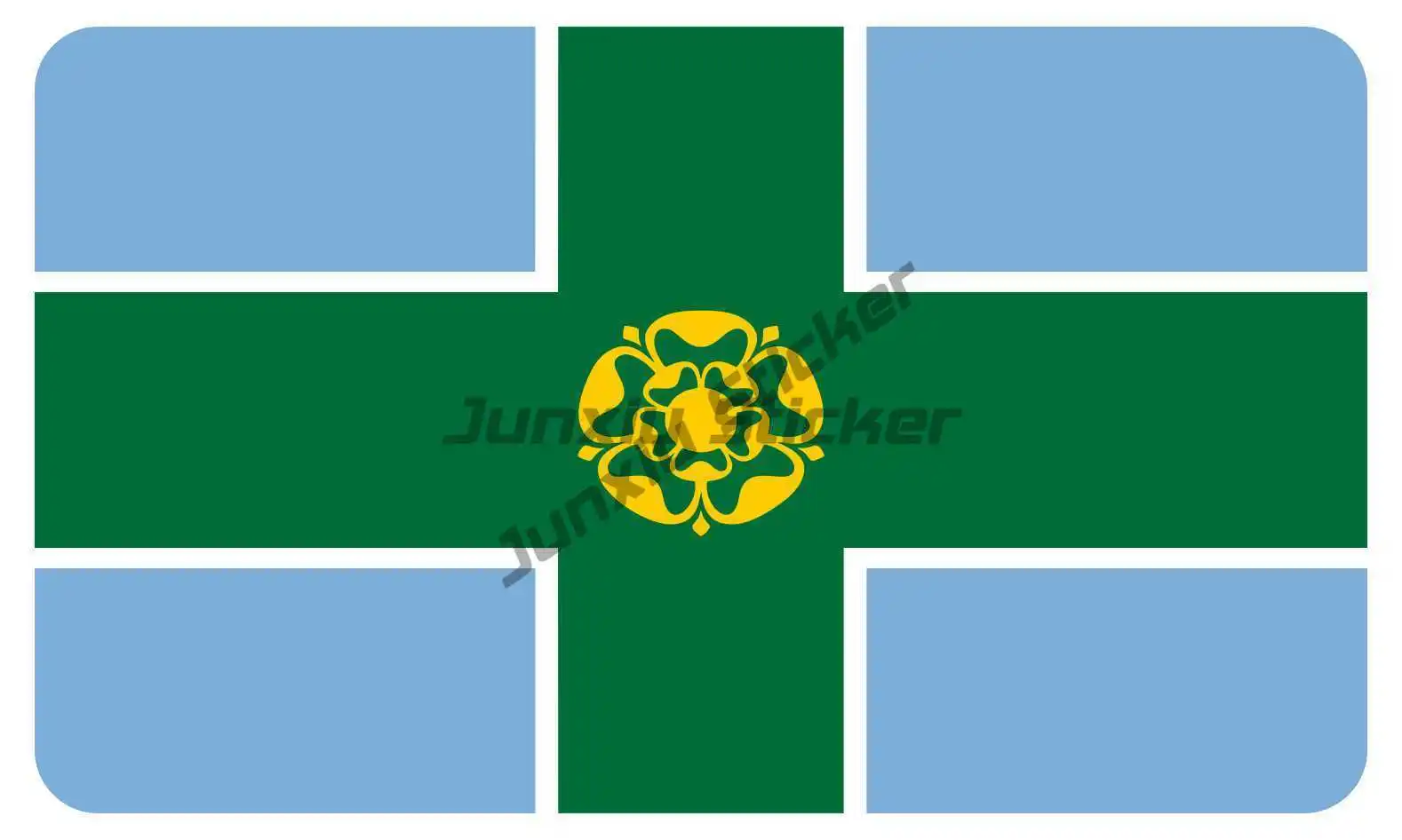 

DERBYSHIRE EMBLEM FLAG VINYL STICKERS CAR VAN TRUCK TAXI LORRY