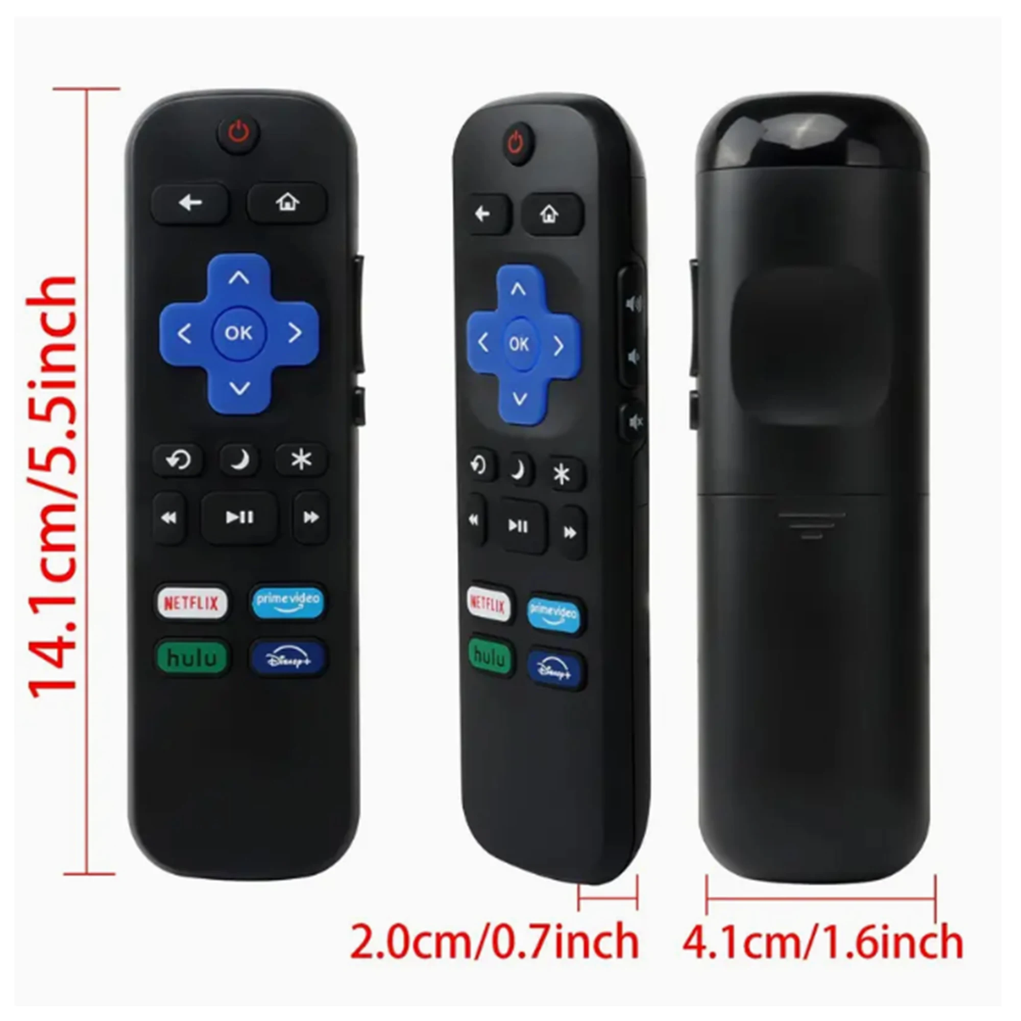 New Replacement Remote Control Fit for All Roku TV, Compatible for TCL Roku/Hisense Roku/Onn Roku/Aparatos/Insignia Roku/HITACHI