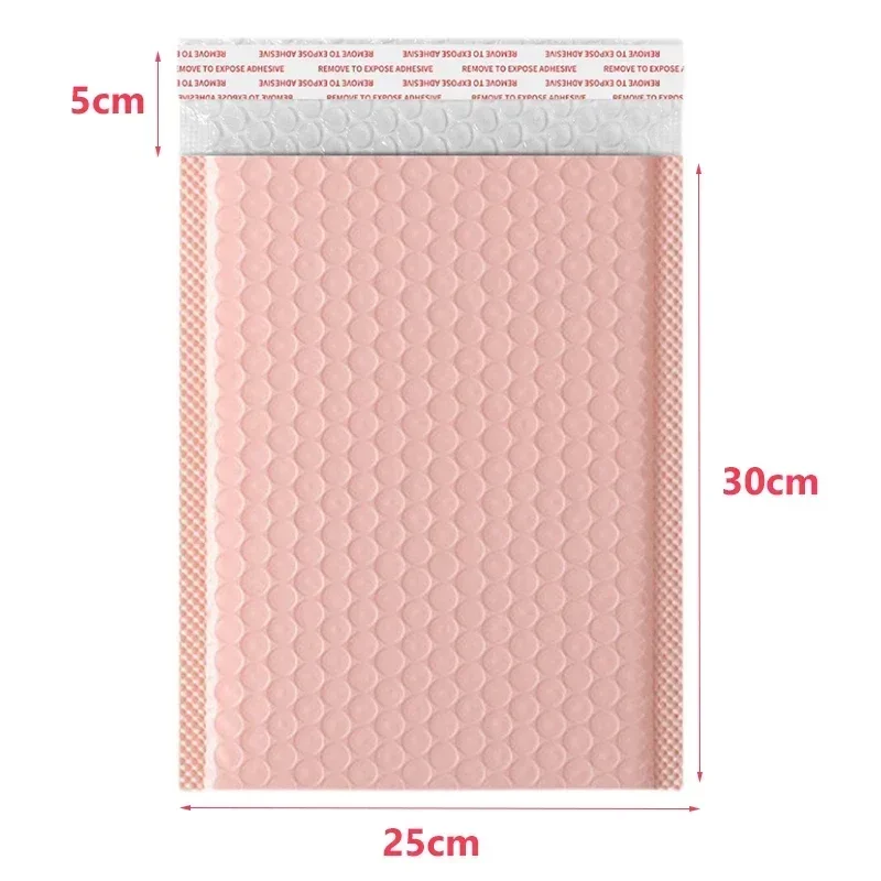 20PCS/Set Pink Mailer Poly Bubble Padded Mailing Envelopes Waterproof Padded Mailing Self Seal Shipping Packaging Bags