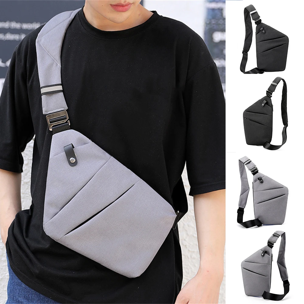 

Slim Crossbody Sling Bag Nylon Adjustable Shoulder Strap Lightweight Travel Fanny Pack for Men Women Teens Travel Hiking