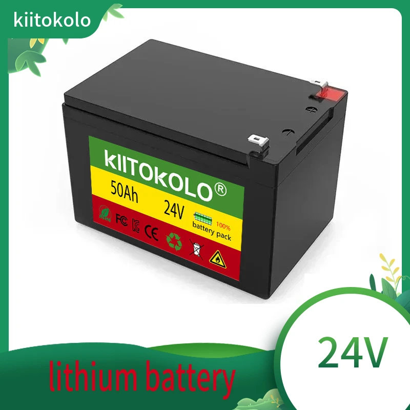 

24v 70A Li Ion 18650 Battery Electric Vehicle Lithium Battery Pack 21V- 25V 50Ah 100Ah Built-in BMS 30A High Current