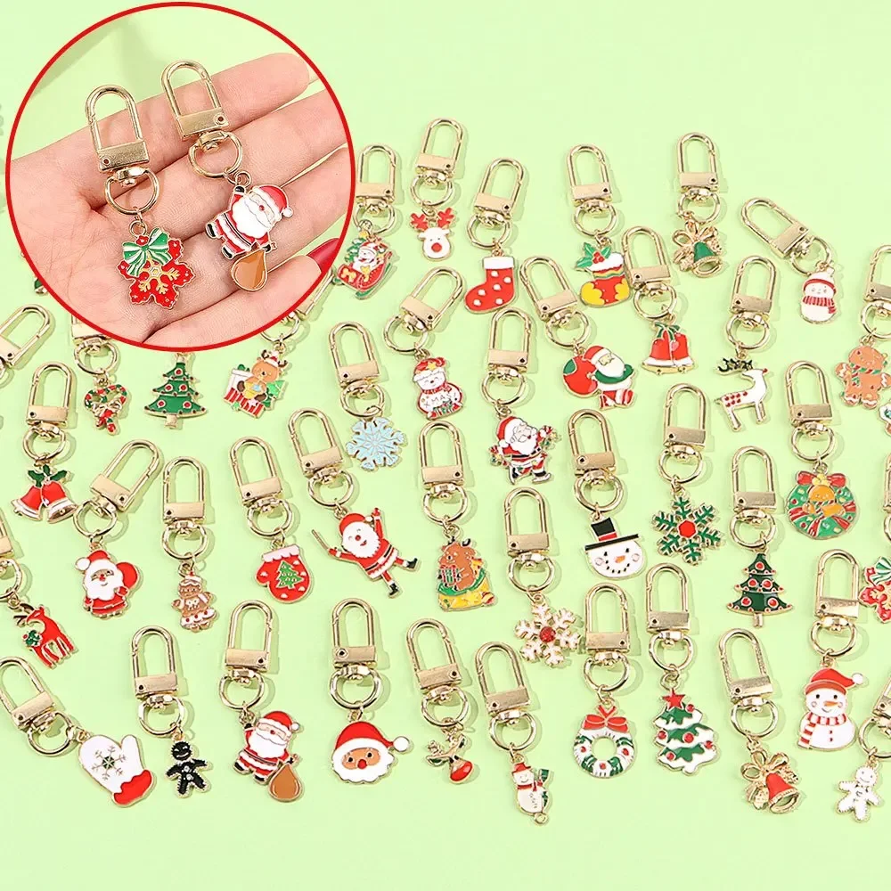3/5/6/9/10/12/15pcs Multiple Mixed Style Keychain Set,DIY Keychains, Backpack Chains,All Saints' Day Christmas Decoration Gifts
