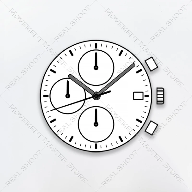 Original Watch Movement SII TMI VD57 VD57C Multifunction Quartz Chronograph 6 Hands Japan Made Watch Repair Replacement Parts