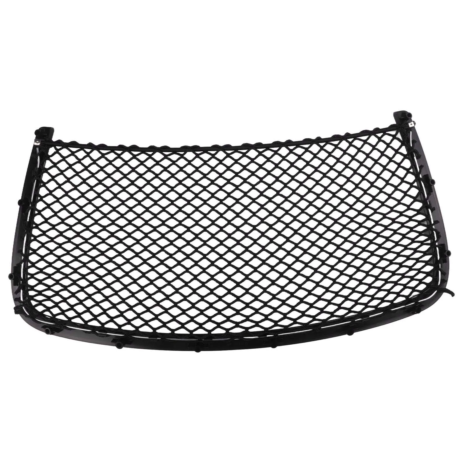 Car Organization Rear Seat Organizer Mesh Storage Pocket Black Seamless Fit ABS Construction Clutter-free Solution
