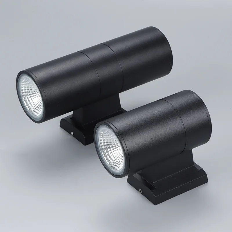 Outdoor RGB Wall Lamp Up Down Glowing Waterproof Aluminum Wall Sconce Surface Mounted Garden Courtyard Balcony Street Porch Lamp