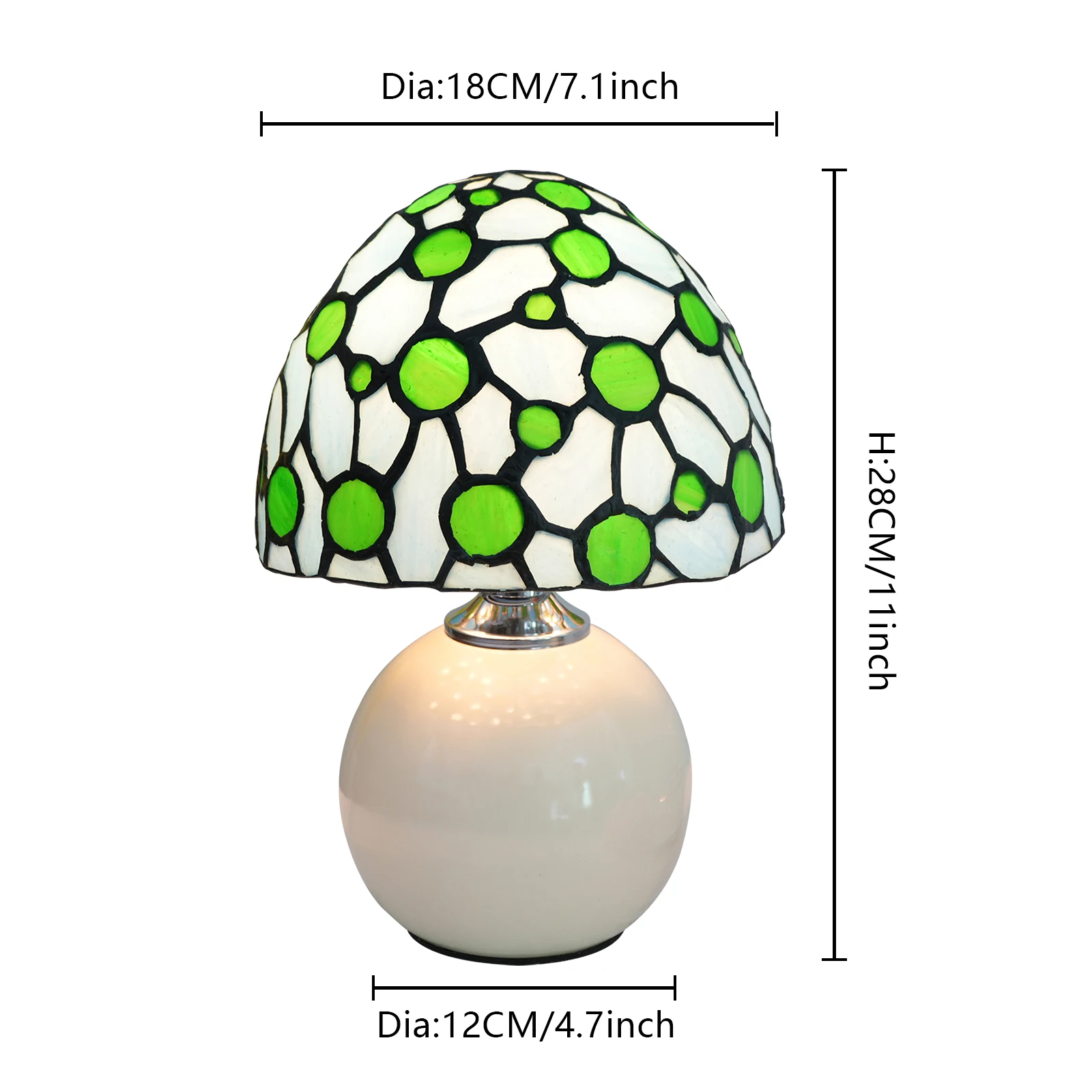 Creative glass Mushroom Style  - đánh giá và giá Mushroom Table Lamp