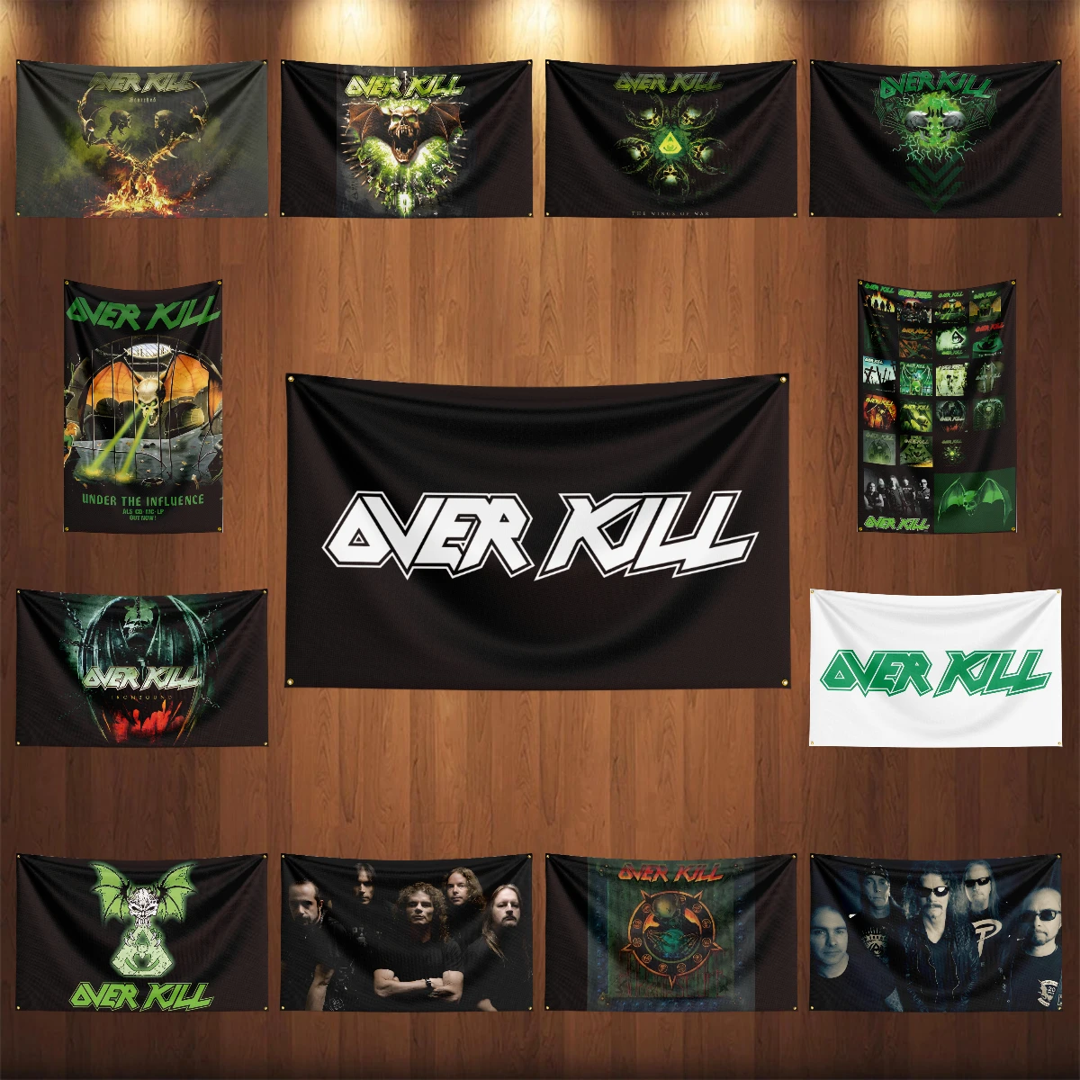 

90x150cm Vintage O-overkills Band Flag Polyester Digital Printing Retro Banner For Decor