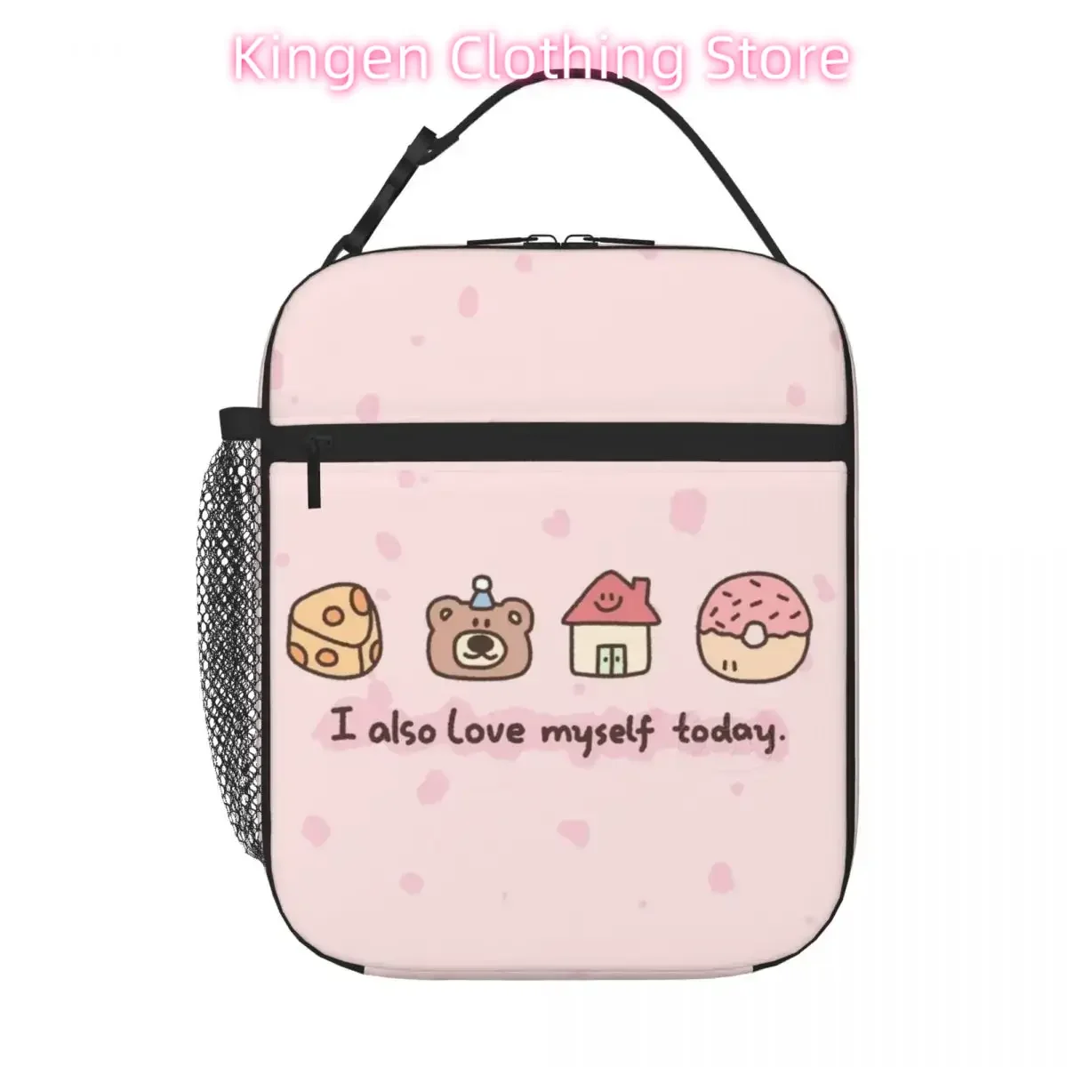 حقيبة غداء معزولة محمولة للطلاب من كارتون تريند، مناسبة للسفر في الهواء الطلق أو المدرسة أو العمل حقيبة بينتو المحمولة