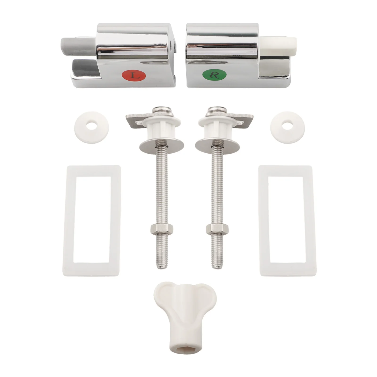 

Fixed Toilet Seat Hinge Replacement Kit ABS And Stainless Steel Resistance To Deformation For Quick-release Toilets