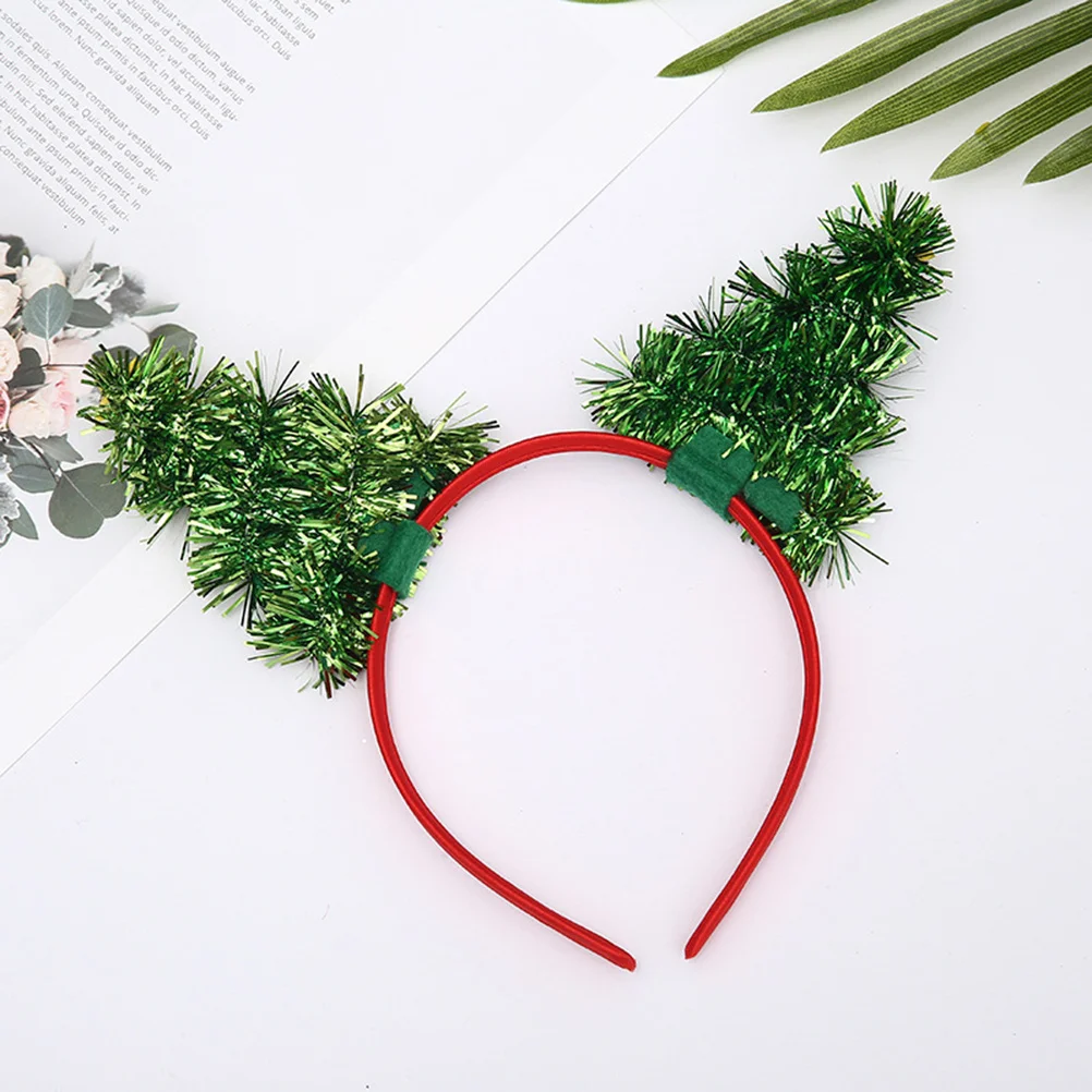 

1Pcs Christmas Tree Headband Lovely Lightweight Hair Band for Christmas Party Festival Photography Decorative Headdress
