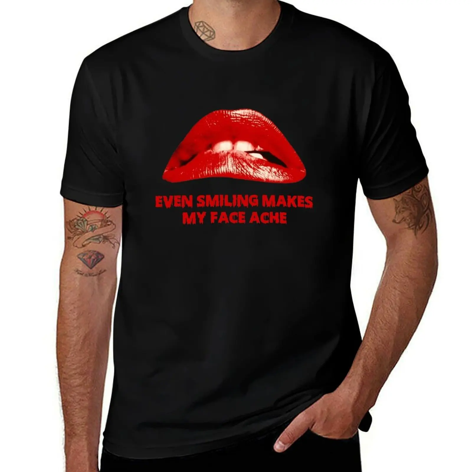 

fit cotton slim my shirt face cotton makes shirt t men T-Shirt 100% for Even man t shirts smiling t ache pack