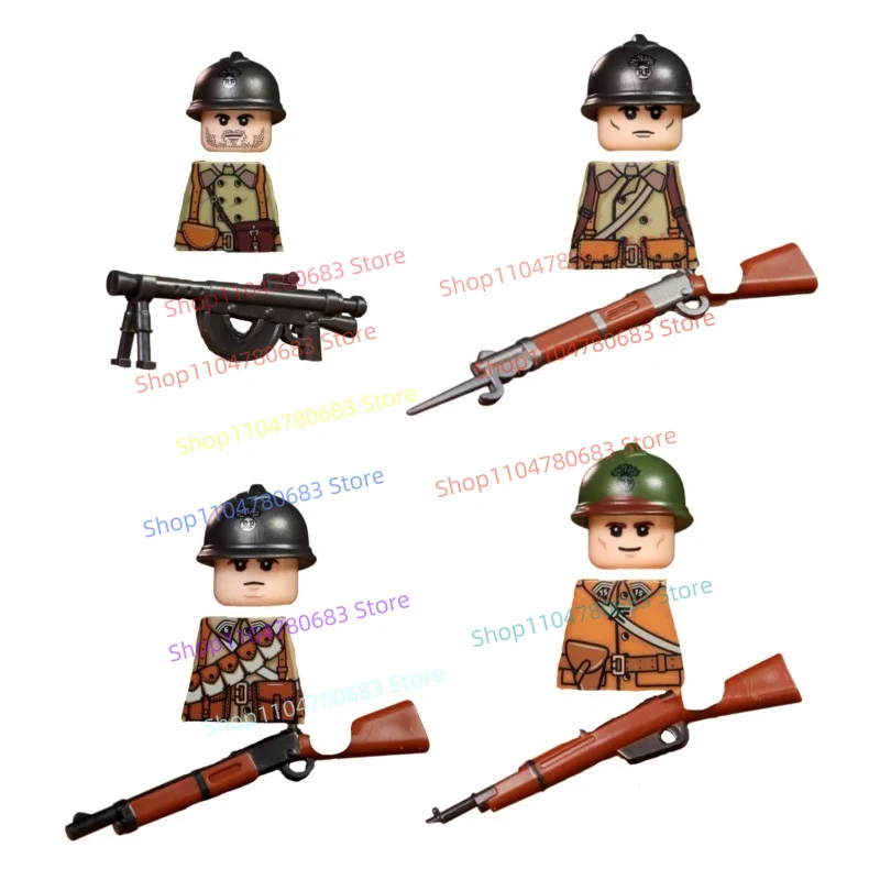 

MOC Building Block Figure Military Mini-doll Soldier Sniper Assembled Toy Ornaments Collection Holiday Gift