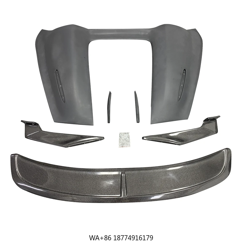 

High Quality Spyder Style Carbon Fibre Body Kit Spoiler Rear Wing Tail Wing for 718 Boxster