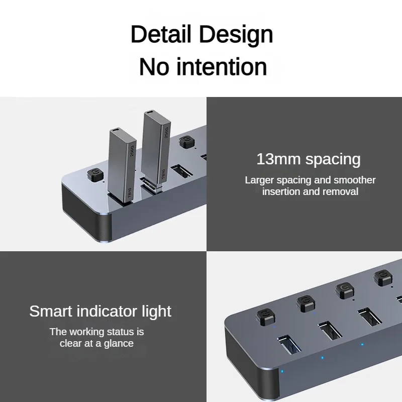 Imagem -03 - Lenovo-liga de Alumínio Docking para Laptop Usb 3.0 Splinter Conector para Disco Rígido Teclado e Mouse Cabo de Extensão Dock 10 em 1