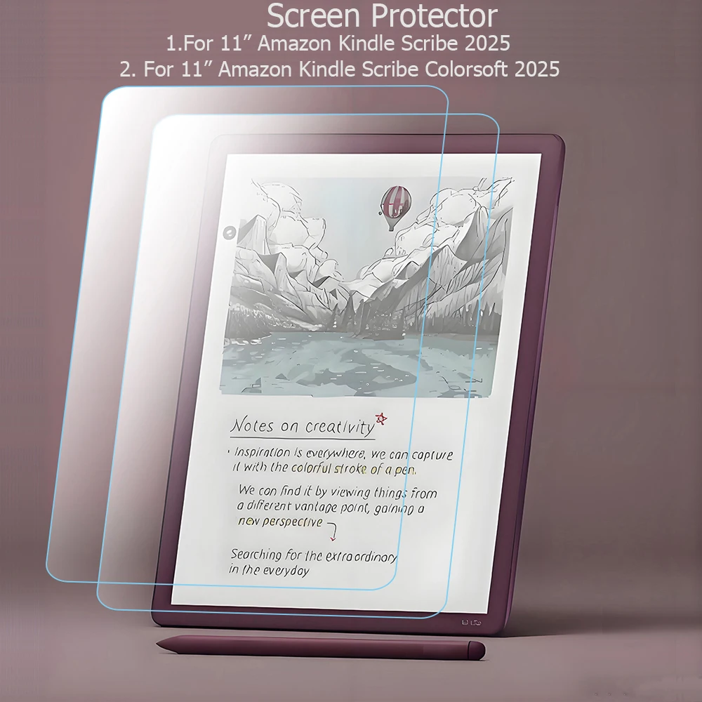 

2PCs Screen Protector for 11Inch Amazon Kindle Scribel Colorsoft 2025 Tempered Glass for Kindle Scribe 2025 11" Protective Film