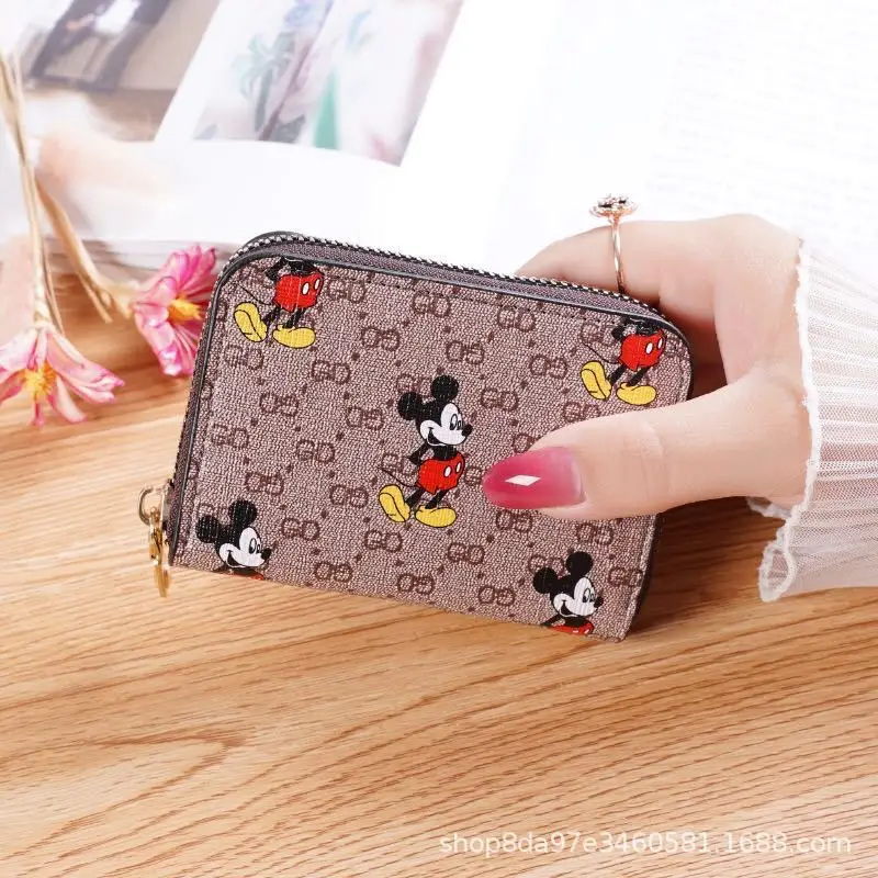 Disney Cartoon Mickey Card Bag Crocodile Organ Card Bag Multi-card Certificate Bags Driver's License Bag Card Holder Gift