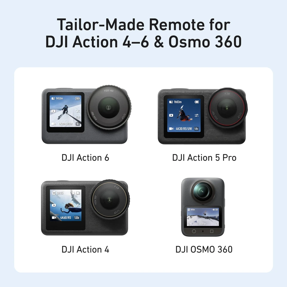TELESIN T13 Bluetooth Remote Control For DJI OSMO Action 6 5pro 4
