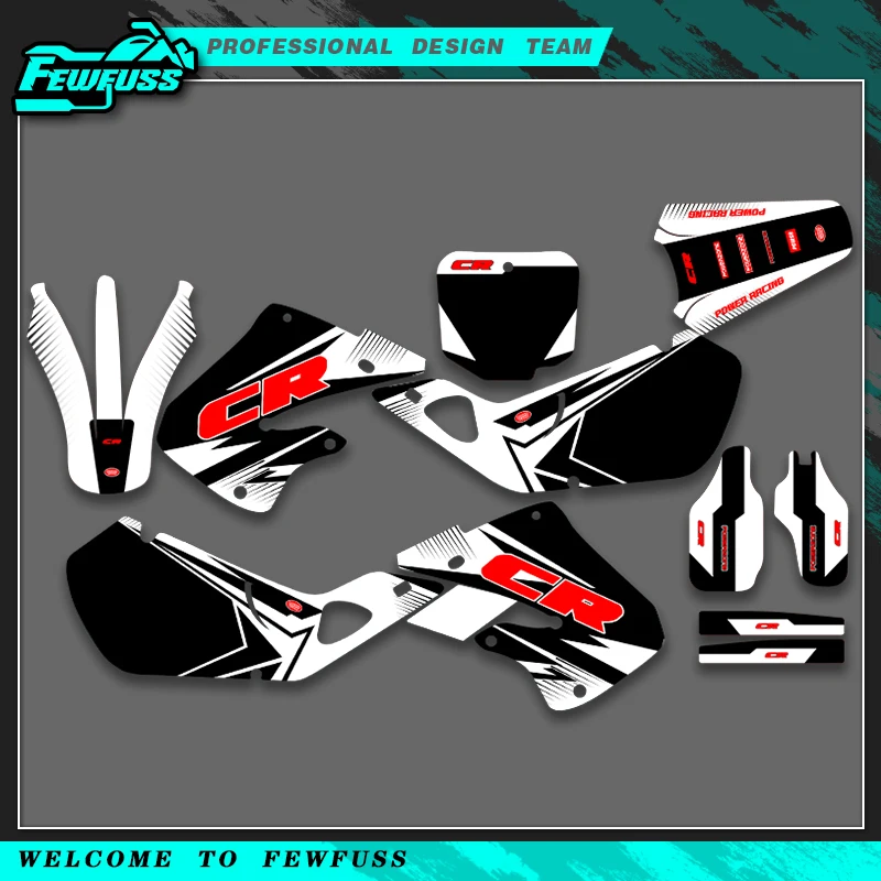 

Fewfuss For Honda CR125 CR 125 1998 1999 CR250 CR 250 1997 1998 1999 Graphics Decals Stickers Kits Motorcycle Background Custom